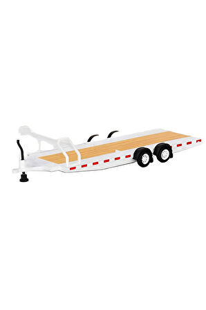 Mini GT 1/64 Car Hauler Trailer White MGTAC21 Kız Erkek Çocuk Oyuncak Eğitici Oyuncaklar