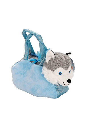 4775 Peluş Kedi Köpek Taşıma Çantalı 20cm - Stokta Olan Model ve Renk Gönderiliir Kız Erkek Çocuk Oy