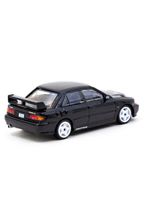 Tarmac Works 1/64 Mitsubishi Lancer GSR Evolution III Black Kız Erkek Çocuk Oyuncak Eğitici Oyuncakl