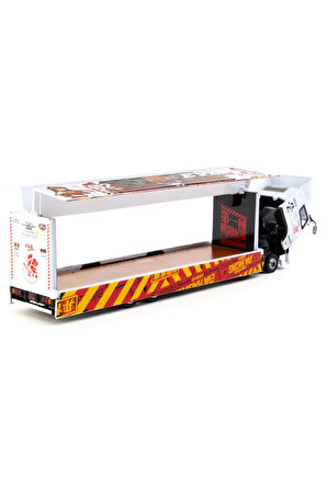 Tarmac Works 1/64 Mitsubishi Fuso Super Great EVA Racing Kız Erkek Çocuk Oyuncak Eğitici Oyuncaklar