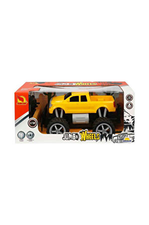 80012 1:18 Uzaktan Kumandalı Jumbo Wheels Usb Şarjlı Araba Kız Erkek Çocuk Oyuncak Eğitici Oyuncakla
