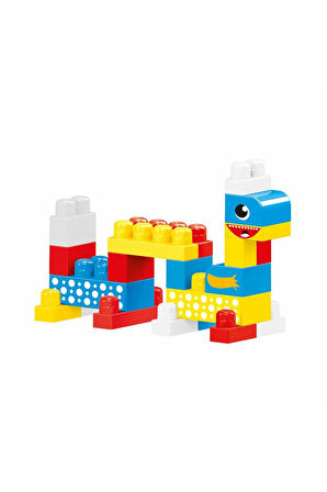 5020 OYUNCAK BASKILI TORBADA BÜYÜK BLOKLAR 100 PARÇA Kız Erkek Çocuk Oyuncak Eğitici Oyuncaklar