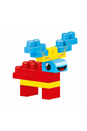 5020 OYUNCAK BASKILI TORBADA BÜYÜK BLOKLAR 100 PARÇA Kız Erkek Çocuk Oyuncak Eğitici Oyuncaklar