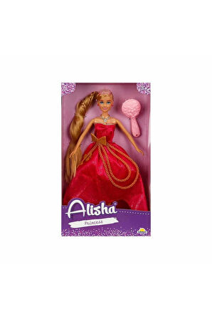 0835 SUN-RST-SIS-MNK Alisha Prenses Uzun Saçlı Aksesuarlı Bebek Set 29cm 3renk -Sunman Kız Erkek Çoc
