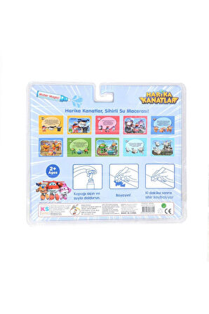 BK006 Gepettoys,Harika Kanatlar Sihirli Boyama Kitabı Kız Erkek Çocuk Oyuncak Eğitici Oyuncaklar
