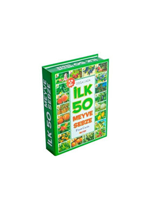 1420 DıyToy, Flash Cards - İlk 50 Meyve - Sebze / +12 ay Kız Erkek Çocuk Oyuncak Eğitici Oyuncaklar