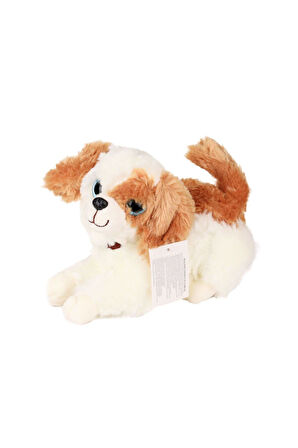 KZL-1611001 Peluş Sesli Havlayan Köpek 25cm Kız Erkek Çocuk Oyuncak Eğitici Oyuncaklar