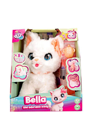 90773 Hareketli ve Sesli Sevimli Peluş Kedicik Bella Kız Erkek Çocuk Oyuncak Eğitici Oyuncaklar