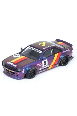 Inno 1/64 Nissan Silvia S14 Boss ROCKET BUNNY Purple Kız Erkek Çocuk Oyuncak Eğitici Oyuncaklar