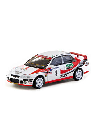 Tarmac Works 1/64 Mitsubishi Lancer Evolution Rallye Monte-Carlo 1993 #8 Kız Erkek Çocuk Oyuncak Eği