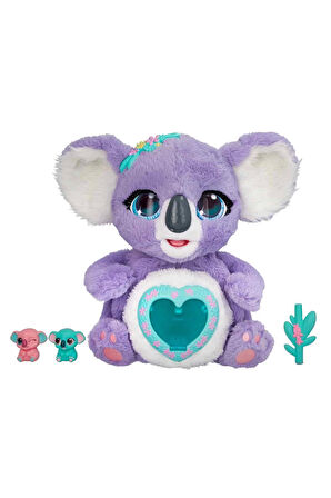 Sesli ve Işıklı İnteraktif Peluş Anne Koala Kız Erkek Çocuk Oyuncak Eğitici Oyuncaklar
