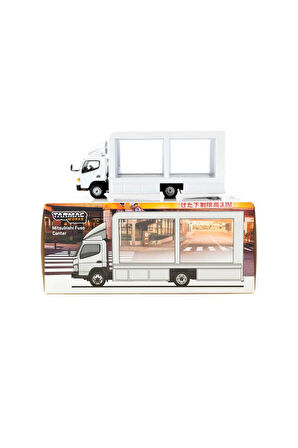 Tarmac Works 1/64 Mitsubishi Fuso Canter Mobile Display Truck Kız Erkek Çocuk Oyuncak Eğitici Oyunca
