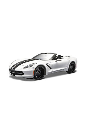 MAY 32501 2014 Corvette Stingray 1:24 Model Araba -Necotoys Kız Erkek Çocuk Oyuncak Eğitici Oyuncakl