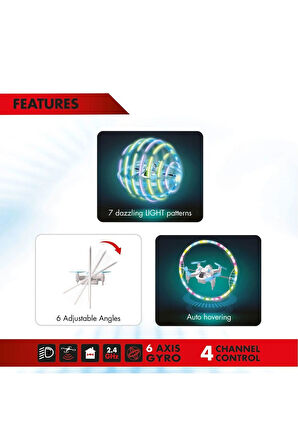SIL 84828 Silverlit Cosmic Cyclone Drone Kız Erkek Çocuk Oyuncak Eğitici Oyuncaklar