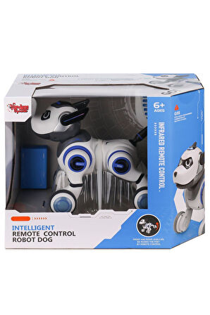 G55 Kumandalı Şarjlı Işıklı Müzikli İnteraktif Robot Köpek -Vardem Oyuncak Kız Erkek Çocuk Oyuncak E
