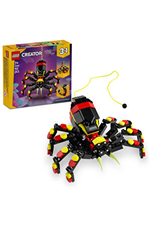 LEGO Creator 3'ü 1 Arada Vahşi Hayvanlar: Şaşırtıcı Örümcek Oyun Seti 31159 Kız Erkek Çocuk Oyuncak