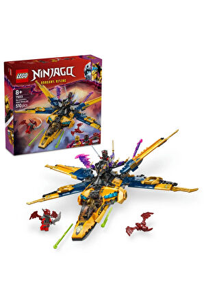 LEGO NINJAGO Ras ve Arin'in Süper Fırtına Jeti 71833 Kız Erkek Çocuk Oyuncak Eğitici Oyuncaklar