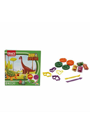 S01004734 OYUN HAMUR SET KÇK DİNO 14 PRÇ -SUN Kız Erkek Çocuk Oyuncak Eğitici Oyuncaklar