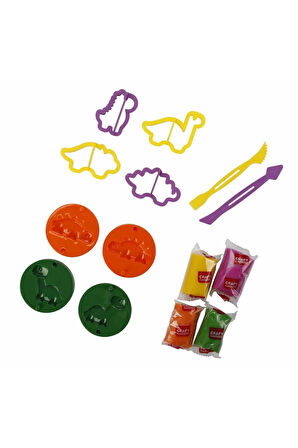 S01004734 OYUN HAMUR SET KÇK DİNO 14 PRÇ -SUN Kız Erkek Çocuk Oyuncak Eğitici Oyuncaklar