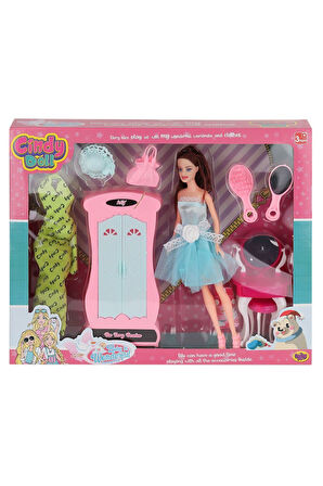 02453 Cindy Doll Dolaplı Makyaj Masalı Bebek -Oydaş Oyuncak Kız Erkek Çocuk Oyuncak Eğitici Oyuncakl