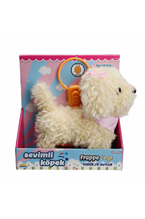 S01002858 YÜRÜYEN SEVİMLİ KÖPEK SESLİ BEYAZ-SUN Kız Erkek Çocuk Oyuncak Eğitici Oyuncaklar