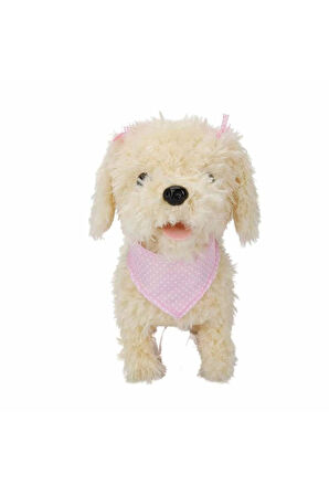S01002858 YÜRÜYEN SEVİMLİ KÖPEK SESLİ BEYAZ-SUN Kız Erkek Çocuk Oyuncak Eğitici Oyuncaklar