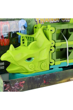 4529 Dino Transporter Yarış Pisti + 4 Araç -Sunman Kız Erkek Çocuk Oyuncak Eğitici Oyuncaklar