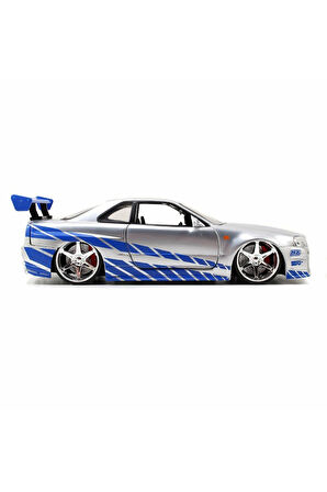253203044 Fast&Furious 2002 Nissan Skyline 1:24 Kız Erkek Çocuk Oyuncak Eğitici Oyuncaklar
