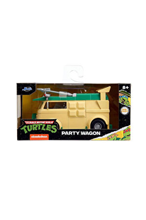 253282000 Jada Turtles Party Wagon 1:32 Kız Erkek Çocuk Oyuncak Eğitici Oyuncaklar