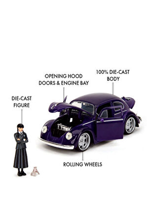 253255076 Jada Wednesday Volkswagen Beetle 1 24 Kız Erkek Çocuk Oyuncak Eğitici Oyuncaklar