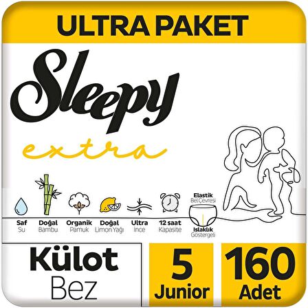 Sleepy Extra 5 Numara Junior 160'lı Külot Bez