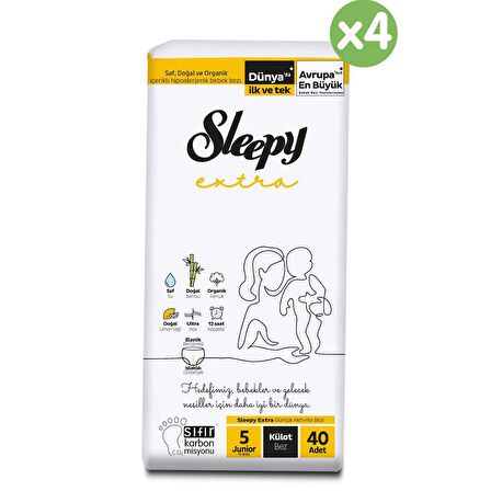 Sleepy Extra 5 Numara Junior 160'lı Külot Bez