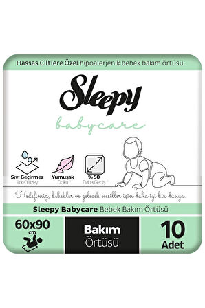 Sleepy Babycare Bebek Bakım Örtüsü 60x90 cm 10 Adet