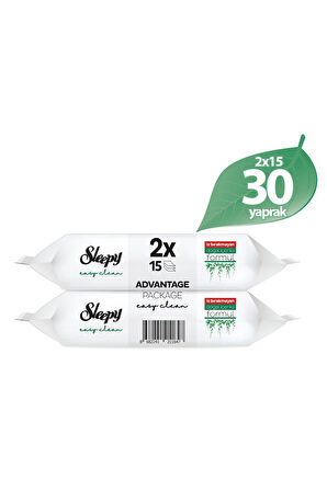 Sleepy Easy Clean Yüzey Temizlik Havlusu&Mendili 100+50+2x15 (180 Yaprak)