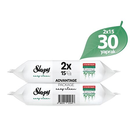 Sleepy Easy Clean Yüzey Temizlik Havlusu 100+2x15 (130 Yaprak)