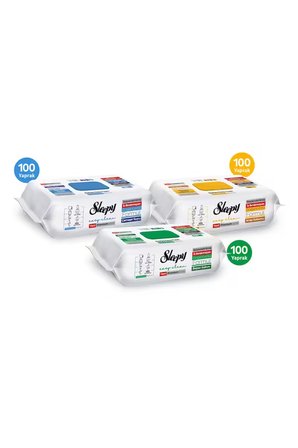 Sleepy Easy Clean Premium Beyaz Sabun Katkılı+Çamaşır Suyu Katkılı+Arap Sabunu KatkılıYüzey Temizlik Havlusu Mendili 3x100 (300 Yaprak) 
