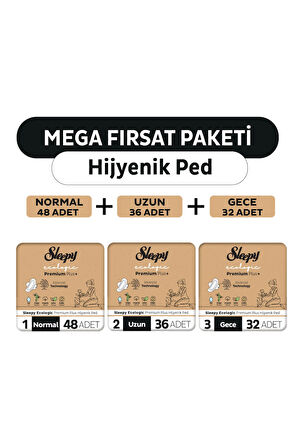 Sleepy Ecologic Premium Plus Hijyenik Ped Mega Fırsat Paketi 116 Adet