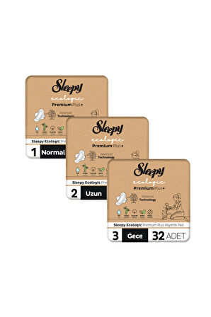 Sleepy Ecologic Premium Plus Hijyenik Ped Mega Fırsat Paketi 116 Adet