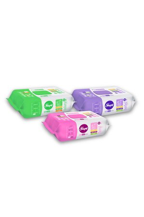 Sleepy Kişisel Bakım Havlusu Karma Paket 3x100 (300 Yaprak)