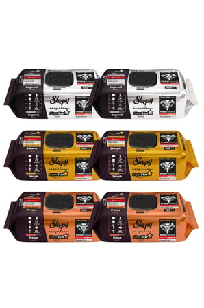 Sleepy Easy Clean SüperStar Yüzey Temizlik Havlusu Mendili Begonvil+Frezya+Şakayık 6x100(600 Yaprak)
