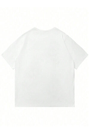 Unisex 1967 Motor Baskılı Oversize T-Shirt