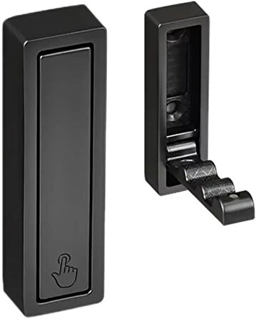 Microcase Çinko Kaplama Bas Açıl Pratik Askılık Anahtar Şapka Eşya Havlu vb Askılık - GÜMÜŞ AL5181 1 ADET