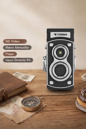 Özel Üretim Video Aleti Pratik Kompakt Mini Retro Dijital Fotoğraf Makinesi CMR44 1080P