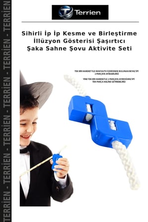 Sihirli İp İp Kesme ve Birleştirme İllüzyon Gösterisi Şaşırtıcı Şaka Sahne Şovu Aktivite Seti