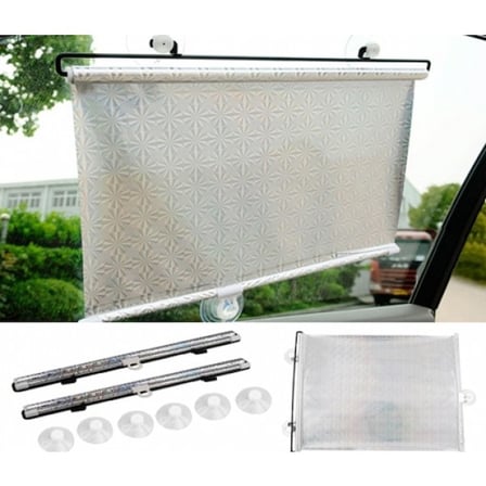 Delux Serisi Güneşlik Modeli Sürüş Aksesuarı Araç İçi Konfor OtoGüneşlik Makaralı Otomatik 58x125cm