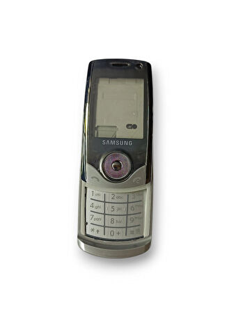 Samsung U700 Kasa Samsung SGH-U700 Uyumlu Gri Renk Orta Kasa Ön Arka Kapak Tuş Takımı