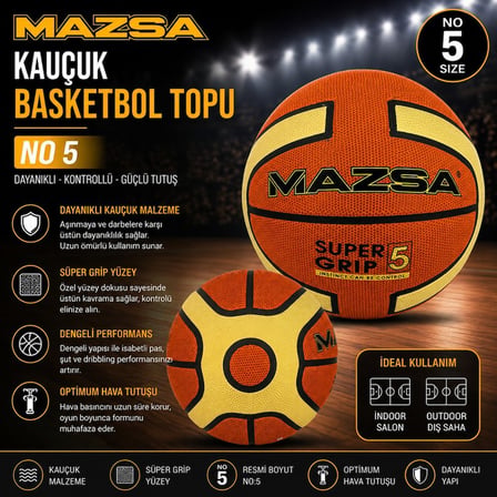 Özel Seri Egzersiz Park Maç 0BB-KRC05001Y69 Yeni Model 5 No Basket Topu