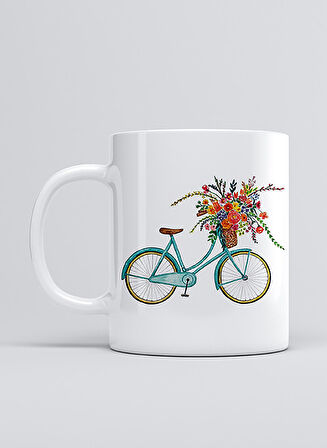 UADAC BİSİKLET ÇİÇEKLİ 01 KUPA MUG