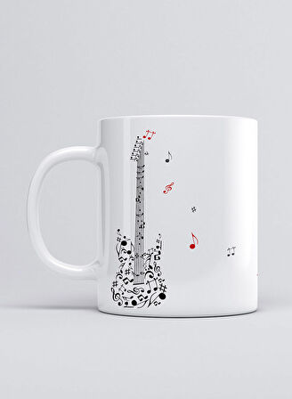 UADAC MÜZİK GUİTAR NOTES KUPA MUG