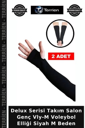 Delux Serisi Takım Salon Genç Vly-M Voleybol Elliği Siyah M Beden
